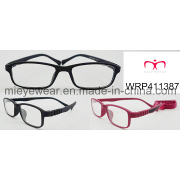 New Fashion Rubber Finish Rubber Temple Lunettes pour enfants Eyewearframe Optical Frame (WRP411387)